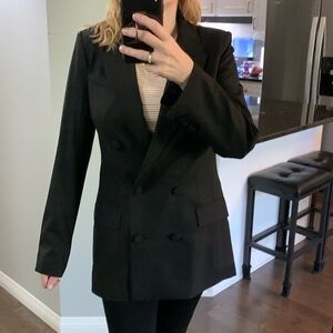 Aritzia Babaton Samuel Double-breasted Belted Blazer